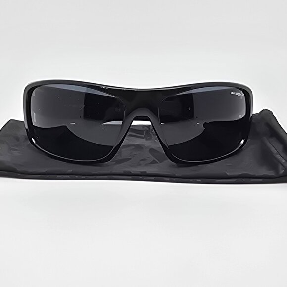 Arnette La Pistola 4179-41/81 Black Frame Gray Polarized Lens Sunglasses w/ Case - Picture 1 of 15